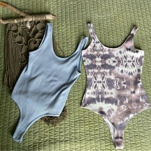 Onesie Bundle Tye Dye Seamless Body Suit Snaps Urban Outfitters Forever 21